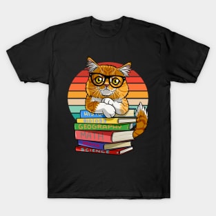 Maine Coon Cat Back To School Teacher's Pet T-Shirt